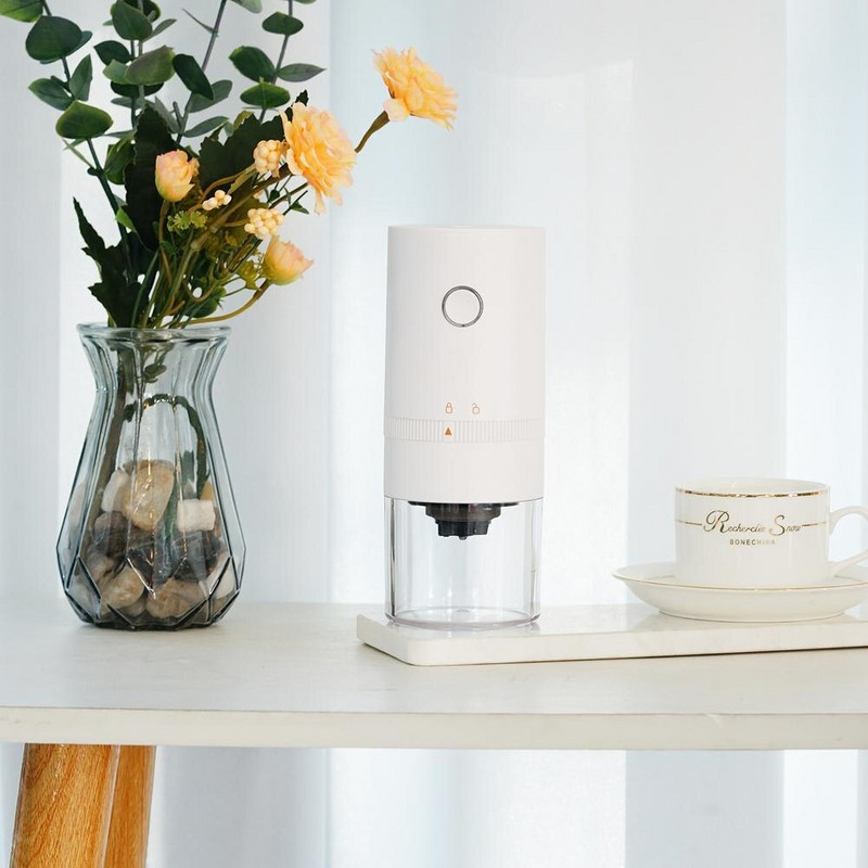 Uus täiendusega kaasaskantav elektriline kohviveski TYPE-C USB laadimismasin Profession keraamiline jahvatussüdamik kohviubade veski