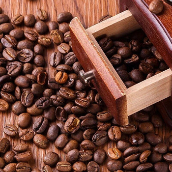 Χειροκίνητος μύλος καφέ Κλασικό μύλος κόκκων καφέ Spice Burr Mill Hand Crank Coffee Mill Herbs Ξύλινα σκεύη καφέ