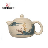 Ceainic chinezesc Yixing violet din lut de 270 ml, minereu brut, noroi alb, ceainic Xishi, fierbător de frumusețe Zisha, set de ceai personalizat.