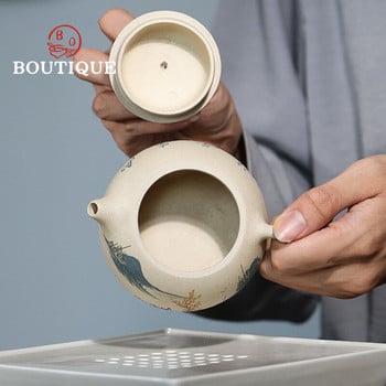 270 мл китайски Yixing лилав глинен чайник Сурова руда Бяла кал Xishi Чайник Домашен чайник за красота Zisha Персонализиран комплект за чай Консумативи