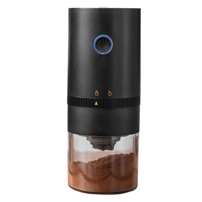 Elektromos kávédaráló USB újratölthető darálógép Otthoni utazás Hordozható diófélék szemek paprika kávébab fűszerdaráló