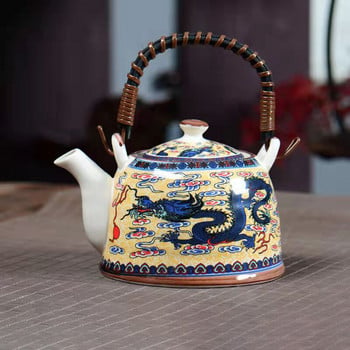 Τσαγιέρα υψηλής ποιότητας Μπλε και Λευκή Πορσελάνη 900ml Σετ τσαγιού Kung Fu Θερμαινόμενος βραστήρας Teaware Pot Teapots Puer Cup Κινέζικη κούπα Πηλός