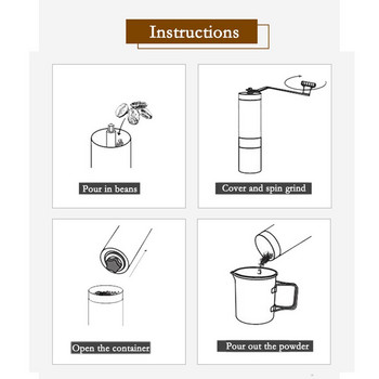Мини ръчна кафемелачка от неръждаема стомана, преносима регулируема керамична мелница за кафе на зърна, ядки, аксесоари за кухненски инструменти
