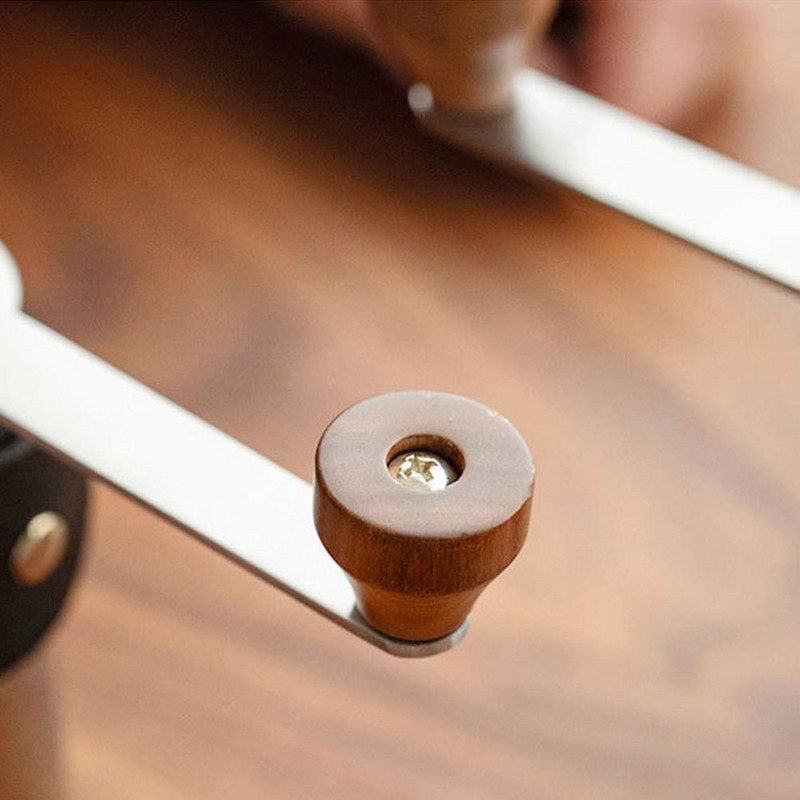 Hordozható kézi kávébabdaráló, állítható őrlési méret, levehető dizájn bőrtok, kézzel készített gép Moedor De Cafe