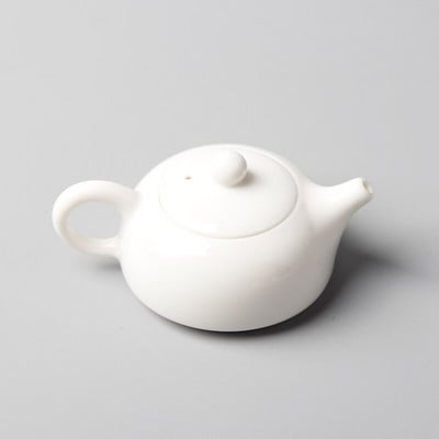 80 ml-es teáskanna fehér jade porcelán, kézzel készített kis vizes fazék kínai kung fu teáskészlet teáskészlet