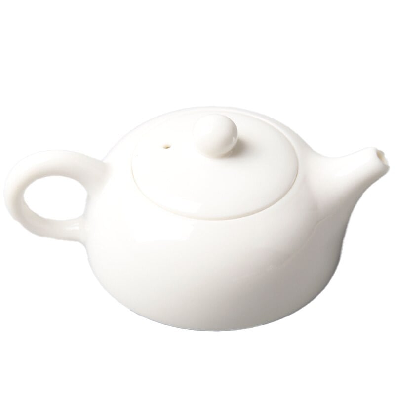 80 ml-es teáskanna fehér jade porcelán, kézzel készített kis vizes fazék kínai kung fu teáskészlet teáskészlet