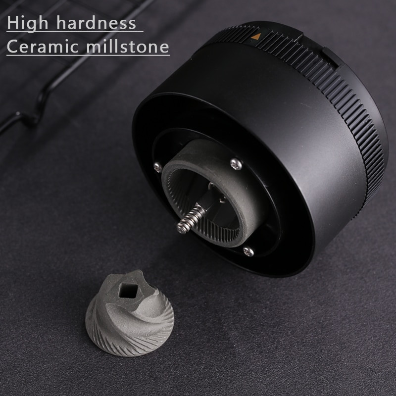 Elektromos kávédaráló kávézó fű dió kávébab daráló gép C TYPE-C USB Charge Profession Kerámia daráló mag Kávé