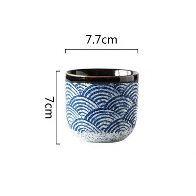 Japoniško stiliaus namų apyvokos jūros bangavimas arbatinukas Keraminis arbatos puodelis Kūrybinis Kung Fu vandens puodelis Restoranas Biuras Filtruoti arbatos puodą Gėrimai