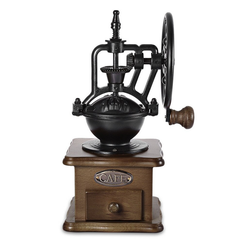 Кафемелачка в ретро стил Ръчна машина за мелене Ръчна манивела