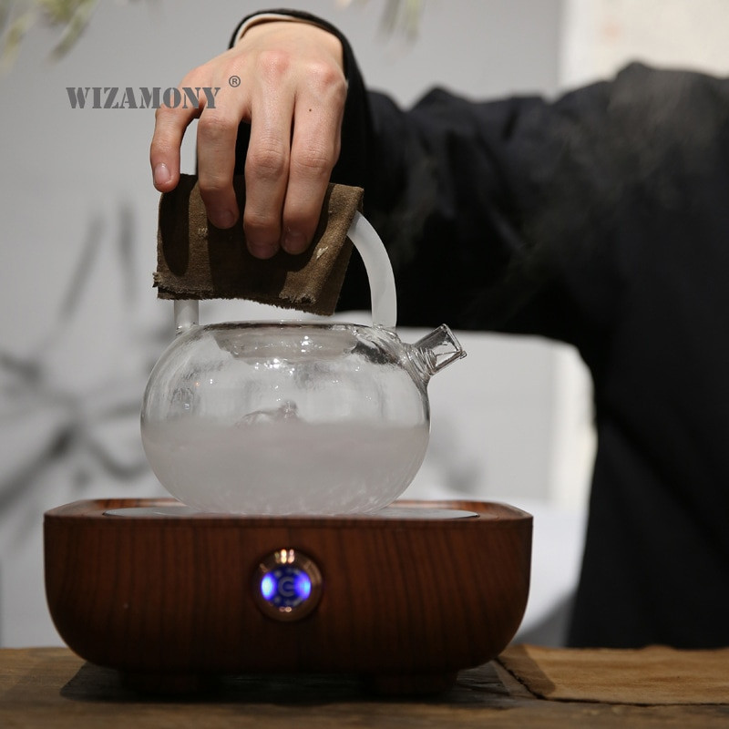 WIZAMONY 780 ml didelio borosilikatinio stiklo arbatinukas debesies ir miglos karščiui atsparus arbatos indas, tinkamas arbatai ruošti arbatos rinkinys.