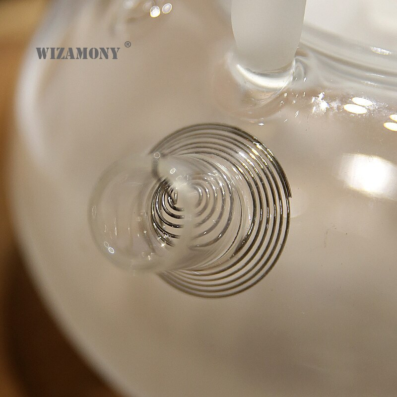 WIZAMONY 780 ml didelio borosilikatinio stiklo arbatinukas debesies ir miglos karščiui atsparus arbatos indas, tinkamas arbatai ruošti arbatos rinkinys.