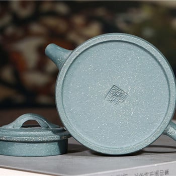 210ml Αυθεντικό Yixing Raw Ore Green Mud Purple Clay Teapot Χειροποίητο οικιακό σετ τσαγιού Puer Kung Fu Τελετή τσαγιού Προσαρμοσμένο δώρο