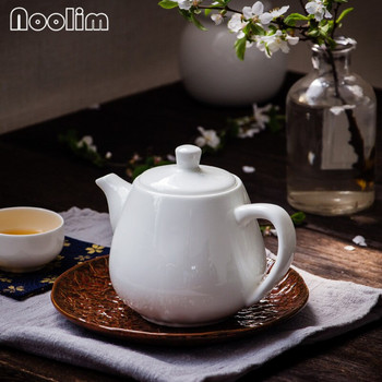 Κομψό Κινεζικό Bone Τσαγιέρα China Teapot Κεραμικό Kung Fu Kettle Flower Λευκή πορσελάνινη τσαγιέρα με φίλτρο υψηλής ποιότητας στολίδια Δώρα