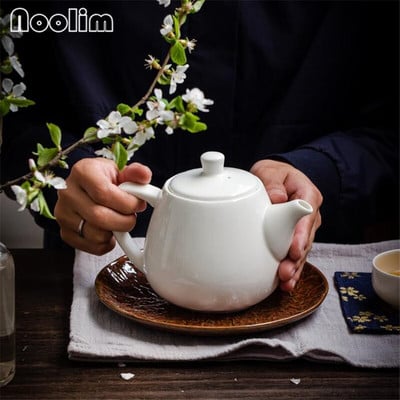 Elegáns kínai csontkínai teáskanna Kerámia Kung Fu vízforraló virág fehér porcelán teáskanna szűrővel Kiváló minőségű díszek Ajándékok