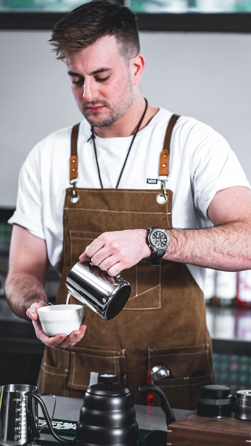 Nerūdijančio plieno pieno putų ąsotis Espreso garų kavos ąsotis Barista Craft Latte Cappuccino pieno grietinėlės puodelis putų ąsotis