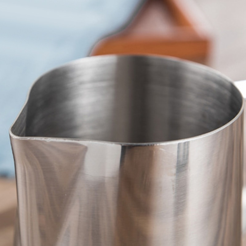 Pieno ąsočiai nerūdijančio plieno putų ąsotis Gėlių puodeliai Kavos pieno putų plakiklis Latte Art Pieno putų įrankis Kavos reikmenys