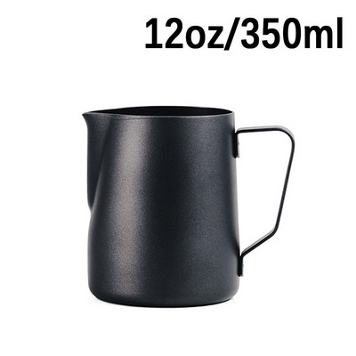 Kavos pieno ąsotis nerūdijančio plieno nepridegantis pieno ąsotis Espreso kavos ąsotis Barista pieno putos ąsotis 150/350/600ml
