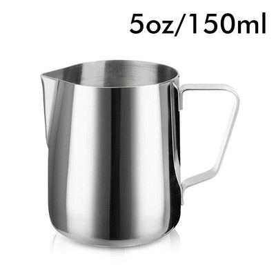 Nerūdijančio plieno pieno putų ąsotis garuojantis pienas kavos ąsotis Cappuccino Latte Art Espresso Barista garų puodelis 150/350/600 ml