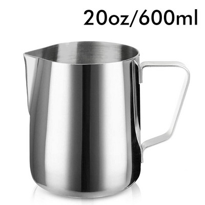 Nerūdijančio plieno pieno putų ąsotis garuojantis pienas kavos ąsotis Cappuccino Latte Art Espresso Barista garų puodelis 150/350/600 ml