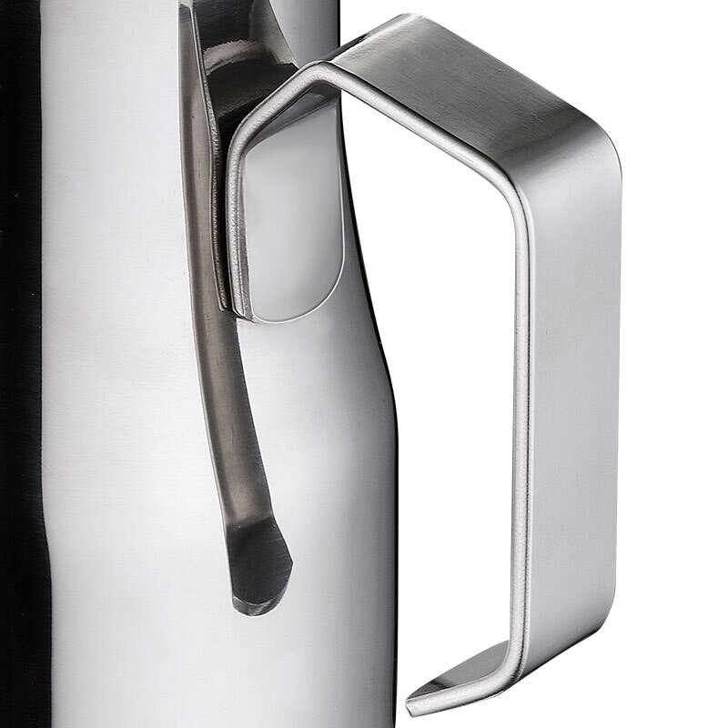 Pieno putojimo ąsotis nerūdijančio plieno Profesionalus pieno plakimo ąsočiai Barista Espresso garų puodelis Ilgas suapvalintas snapelis 350/550/750ml