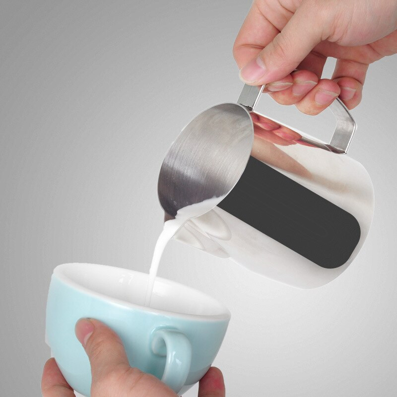 Кана за кафе 450/600 ML Чаши за разпенване на мляко от неръждаема стомана Кана за еспресо Кана за кафе Barista Craft Кана за разпенване Кафемашина