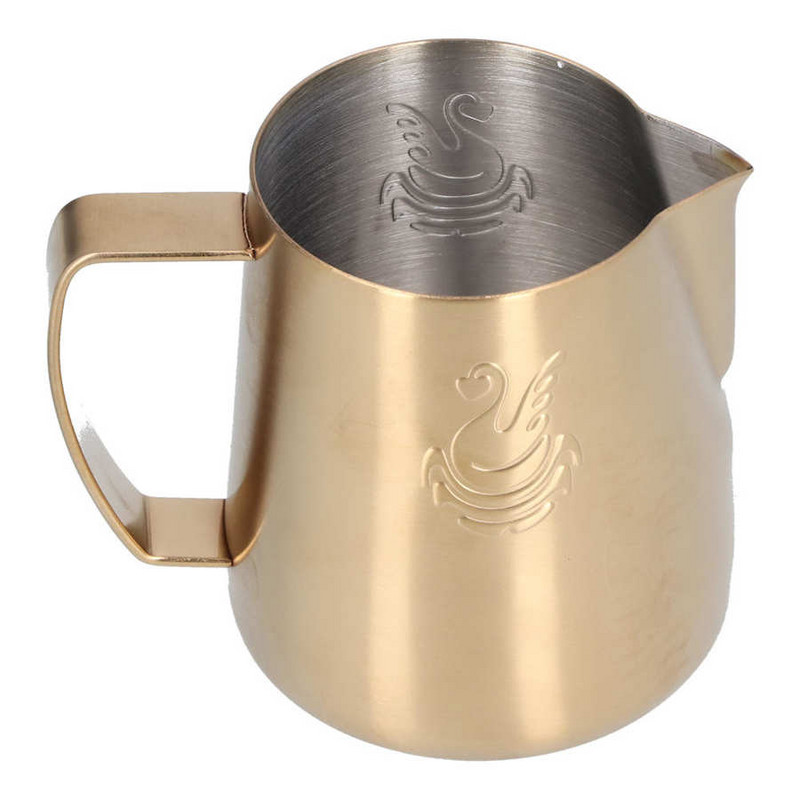 Кана за разпенване на кафе от неръждаема стомана Чаша Кана за мляко Мока с шарка на лебед Инструмент за приготвяне на кафе 400 мл/600 мл Инструменти за кафе
