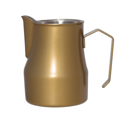 Кана за разпенване на мляко от неръждаема стомана - чаша за разпенване на мляко за еспресо, идеална за лате арт