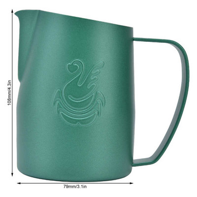 450 ml кана за мляко от неръждаема стомана Кана за разпенване на кафе Кафе Craft Latte Cappuccino Мляко Чаша за сметана за кафе