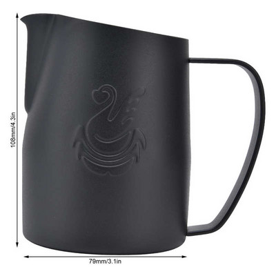 450 ml кана за мляко от неръждаема стомана Кана за разпенване на кафе Кафе Craft Latte Cappuccino Мляко Чаша за сметана за кафе