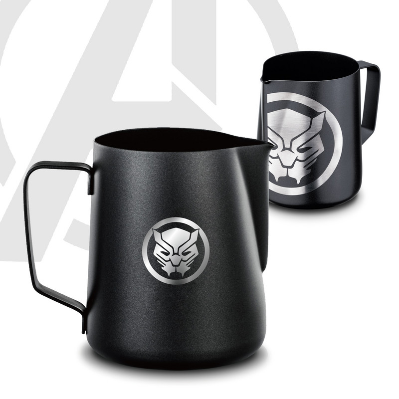 Кана за разпенване на мляко, Кана за разпенване на кафе от неръждаема стомана, черна кана с незалепващо покритие, Кана за разпенване на мляко, Кана с лого Направи си сам