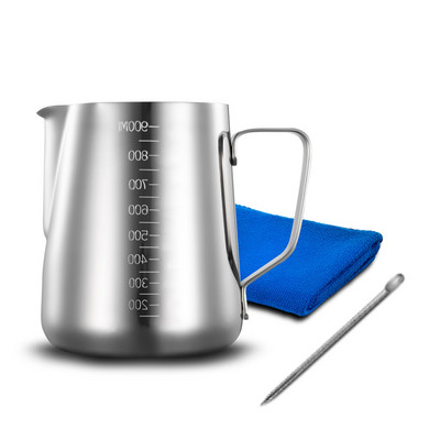 Кана за разпенване на мляко от неръждаема стомана Кана за еспресо кафе Кана за задушаване Капучино Barista Craft Кана за разпенване на мляко лате