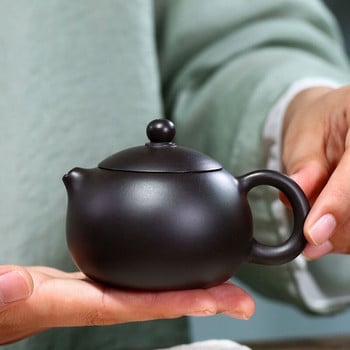 130ml Αυθεντικό Yixing Purple Clay Teapot Raw Ore Black Mud Xishi Tea Pot Zisha Filter Beauty Bottle Κινέζικο σετ τσαγιού οικιακής χρήσης