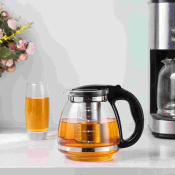 Τσαγιέρα Γυάλινος βραστήρας With Filter Pots Loose Infuser Pot Resistant Μεγάλο σουρωτήρι Teakettle Party Teapots Teaware Clear