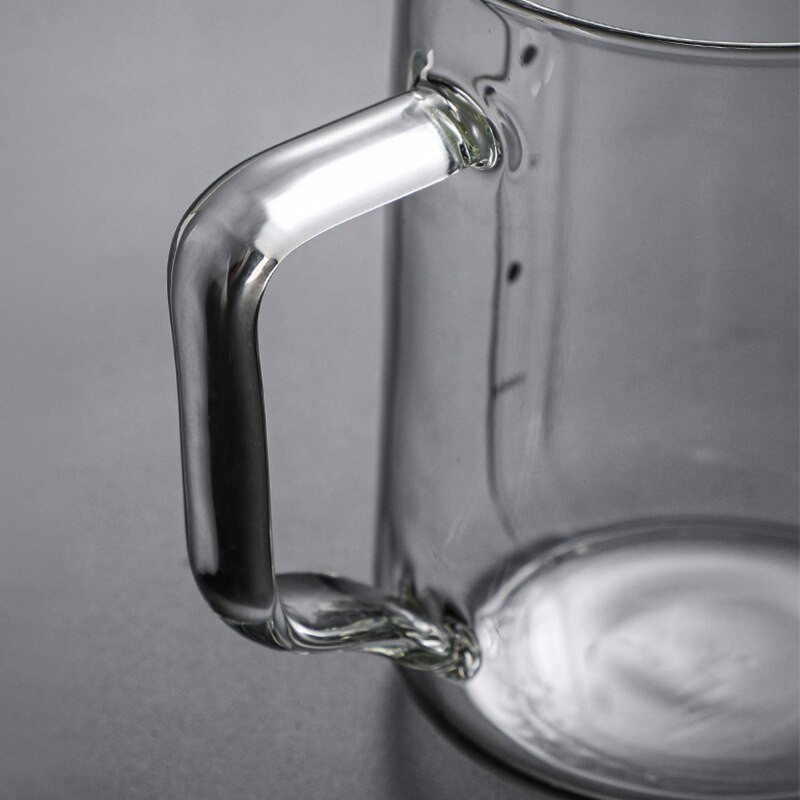 350/600 ml pjenilica za mlijeko stakleni vrč za mlijeko Barista espresso kava latte vrč za pjenjenje mlijeka prozirni vrč za kavu s vagom