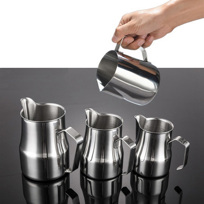 Roostevabast terasest piimavahustamiskann Kohvikann Latte Art 1tk/parti Tassi maht 150ml / 350ml / 600ml / 1000ml JJA003