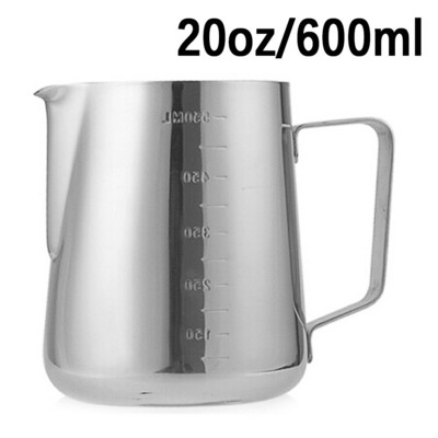 Кана за разпенване на еспресо кафе от неръждаема стомана Кана за готвене на пара Кана за готвене на пара Barista Latte Art Чаша за разпенване 350/600 мл