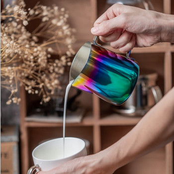 350/600ML 304 από ανοξείδωτο ατσάλι κανάτα γάλακτος με αφρώδη στάμνα καφέ γάλα Frother Latte Art Milk Foam CoffeTools