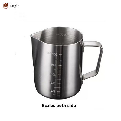 350/600ML Кана за мляко от неръждаема стомана 304 Кана за разпенване Кафе Разпенване на мляко Latte Art Млечна пяна CoffeTools