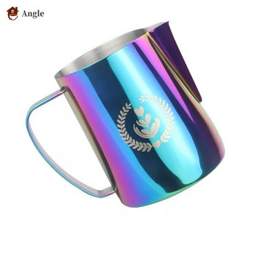 350/600ML Кана за мляко от неръждаема стомана 304 Кана за разпенване Кафе Разпенване на мляко Latte Art Млечна пяна CoffeTools