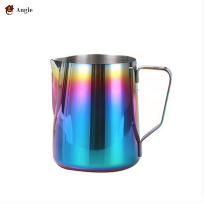 350/600ML Кана за мляко от неръждаема стомана 304 Кана за разпенване Кафе Разпенване на мляко Latte Art Млечна пяна CoffeTools