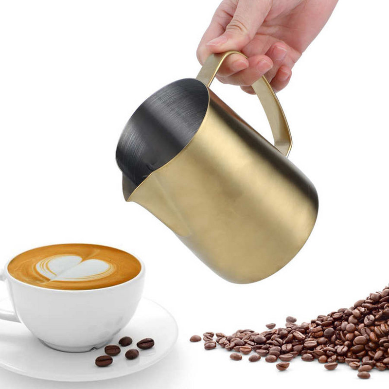 380 ml/400 ml/600 ml rozsdamentes acél hattyú tejkancsó tejhabosító csésze kávékancsó tejszínhabosító Latte Art stencil