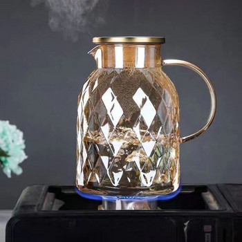 Ελαφρύ πολυτελές γυάλινο λουλουδάκι τσαγιέρα Teaware Puer Teapots to Boil Water Yixing Πήλινο Βραστήρα με Κεραμικό Σετ φίλτρου