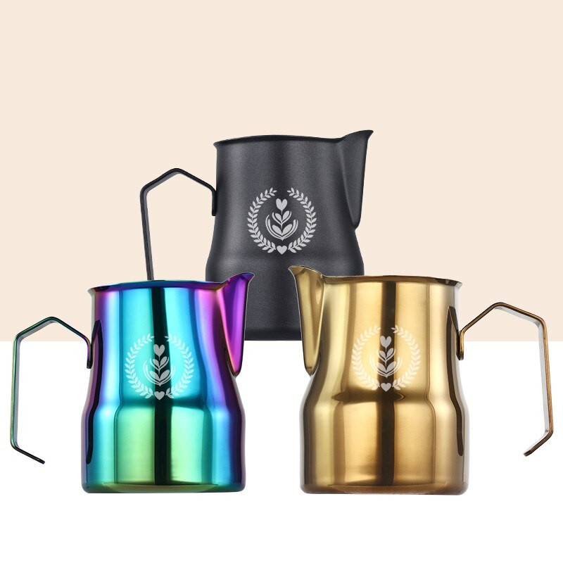 350 ml 500 ml gőzölő rozsdamentes acél kávé eszpresszó tartozékok gép csésze Latte Art Barista tejhabosító kancsó