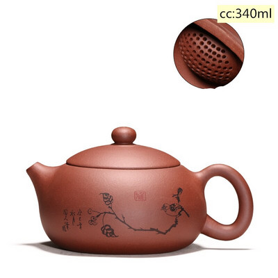 Yixing teáskanna lila agyag Xishi teáskanna szépség vízforraló Nyersérc, kézzel készített teáskészlet autentikus Tie Guanyin Puer 188 golyós lyukszűrő