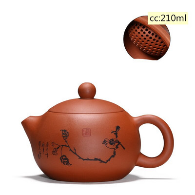 Yixing teáskanna lila agyag Xishi teáskanna szépség vízforraló Nyersérc, kézzel készített teáskészlet autentikus Tie Guanyin Puer 188 golyós lyukszűrő