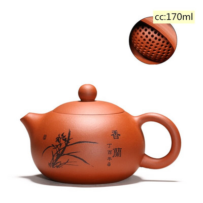 Yixing teáskanna lila agyag Xishi teáskanna szépség vízforraló Nyersérc, kézzel készített teáskészlet autentikus Tie Guanyin Puer 188 golyós lyukszűrő