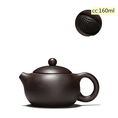 Yixing teáskanna lila agyag Xishi teáskanna szépség vízforraló Nyersérc, kézzel készített teáskészlet autentikus Tie Guanyin Puer 188 golyós lyukszűrő