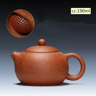 Yixing teáskanna lila agyag Xishi teáskanna szépség vízforraló Nyersérc, kézzel készített teáskészlet autentikus Tie Guanyin Puer 188 golyós lyukszűrő