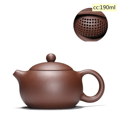 Yixing teáskanna lila agyag Xishi teáskanna szépség vízforraló Nyersérc, kézzel készített teáskészlet autentikus Tie Guanyin Puer 188 golyós lyukszűrő