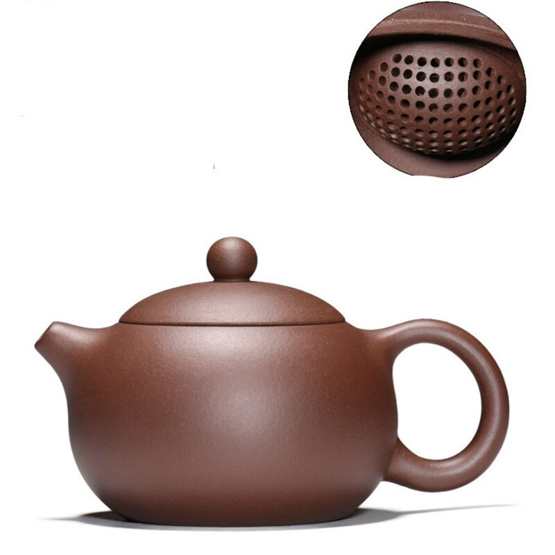 Yixing teáskanna lila agyag Xishi teáskanna szépség vízforraló Nyersérc, kézzel készített teáskészlet autentikus Tie Guanyin Puer 188 golyós lyukszűrő